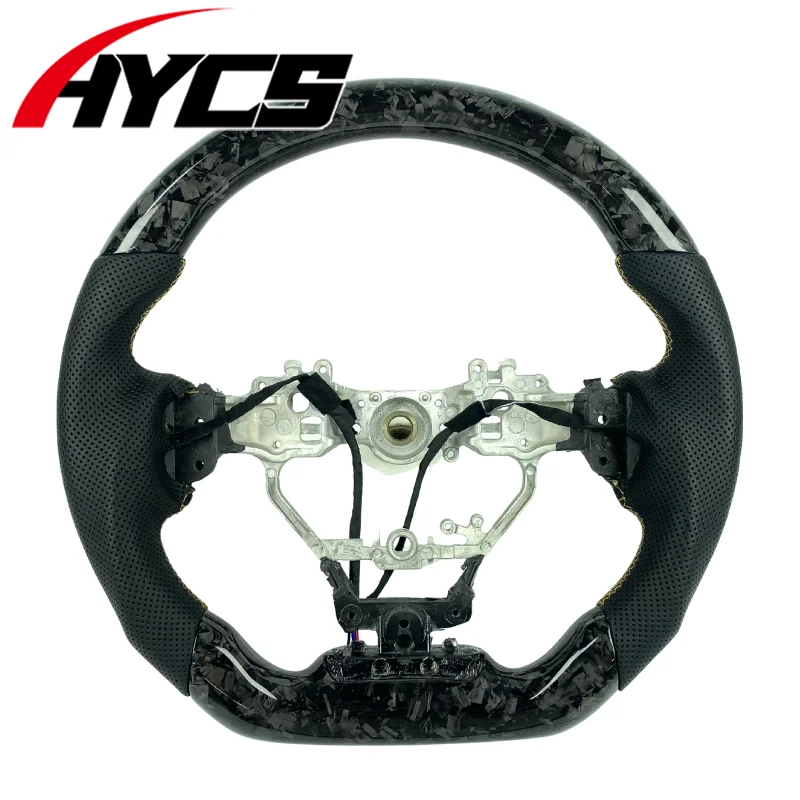 Auto  Accessories Customized Real Forged Carbon Fiber Steering Wheel for Lexus IS NX RC 200 250 300 350 GX GS ES Without airbags
