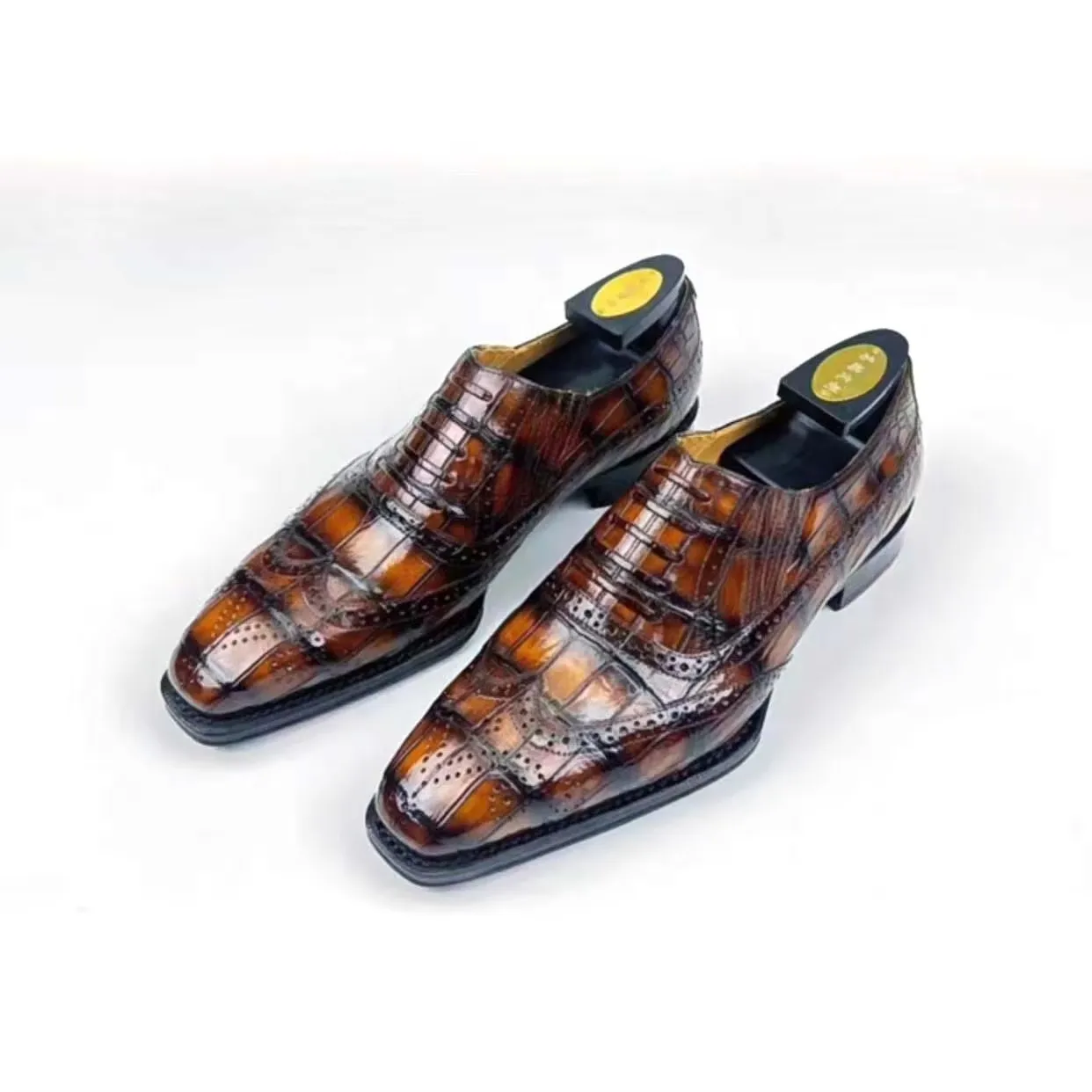 eyuge new men dress shoes male crocodile shoes wedding office business shoes