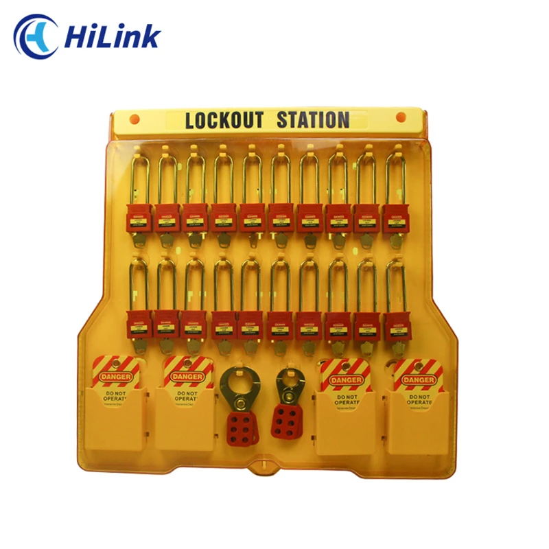 Industrial Safety Overhaul Management One-Stop Solution,Wall Mounted Transparent Covered Station Safety Lockout Device Storage