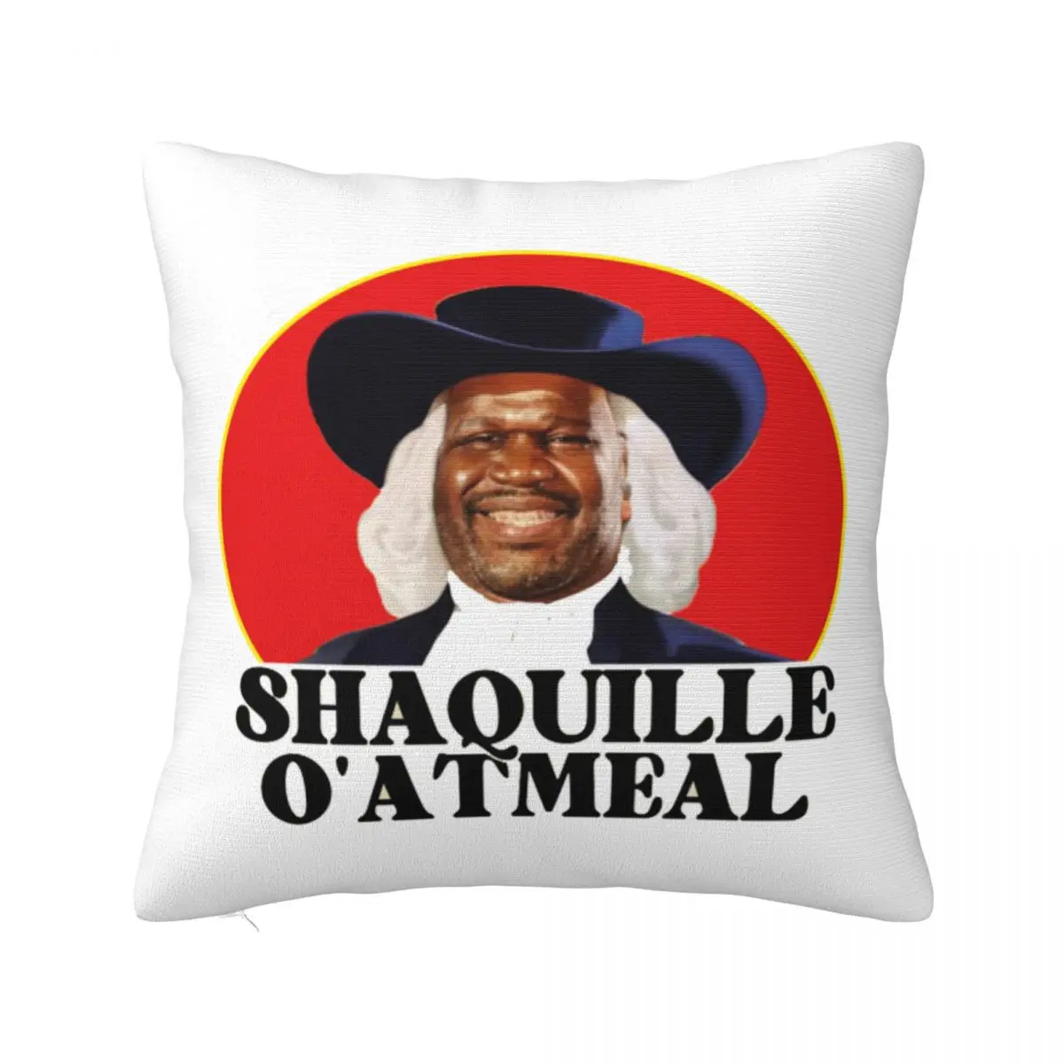 Shaquille Oatmeal Meme Square Pillowcase Pillow Cover Cushion Zip Decorative Comfort Throw Pillow for Home Living Room