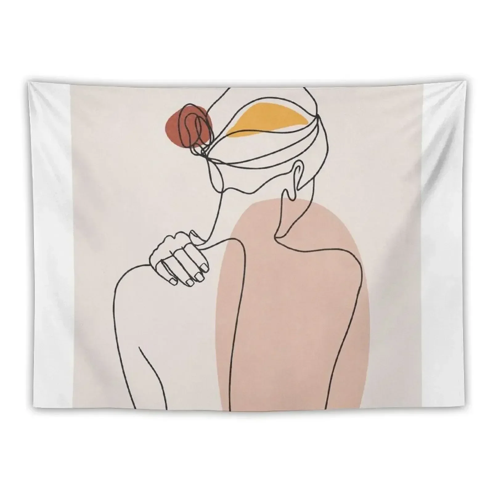 Nude figure illustration Tapestry Room Ornaments Aesthetics For Room Decoration Pictures Room Wall Bedroom Decoration Tapestry