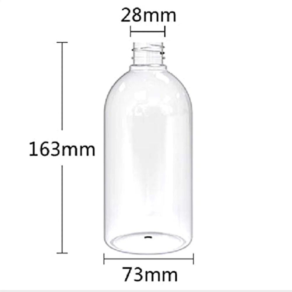 1/3 Pcs 500ml Bottles Dispenser Refillable Shampoo Conditioner Lotion Bottles Pump Bottles Easy To Carry For Home Bathroom Trave