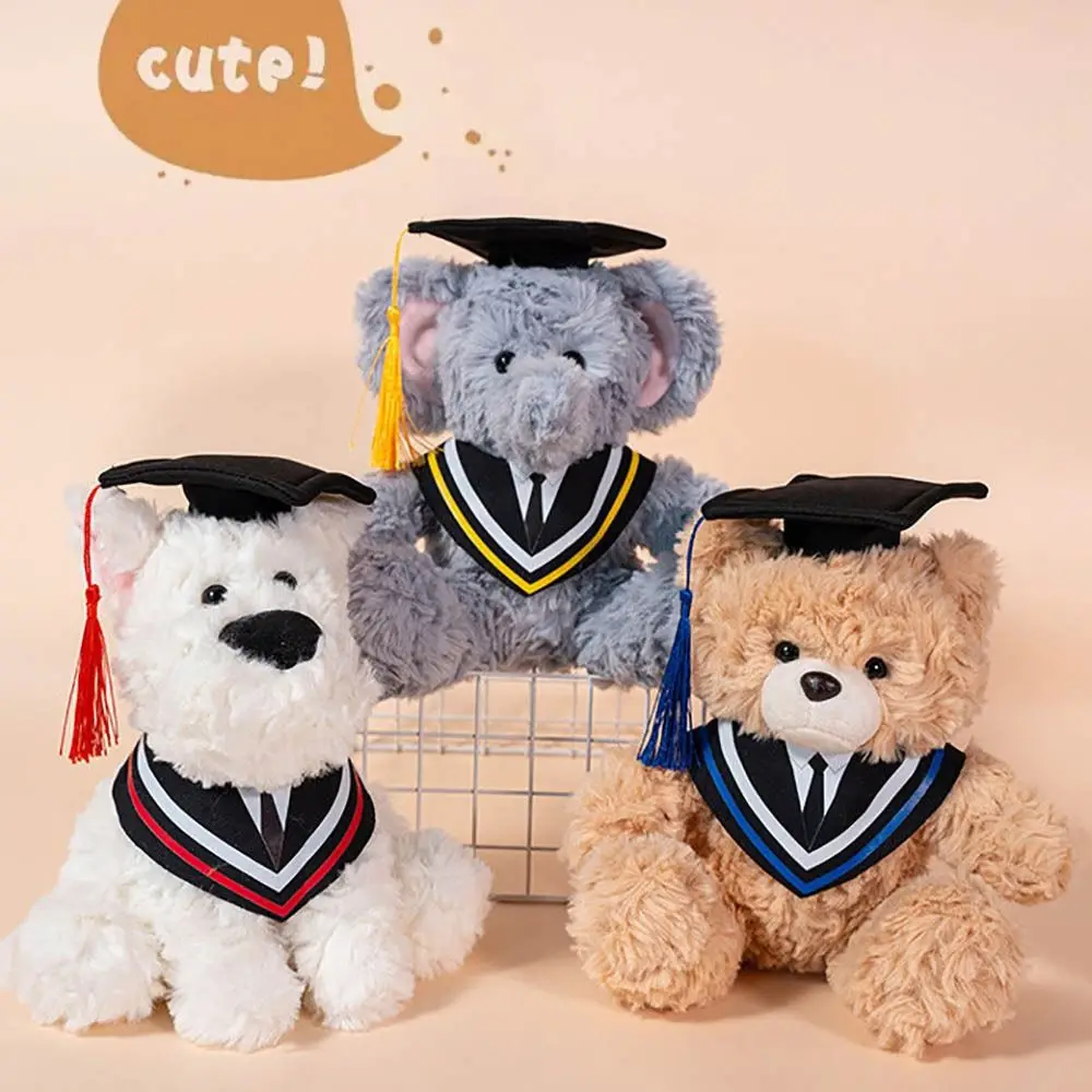

Soft 25cm Graduation Doll Plush Capybara Plush Dr. Bear Bear stuffed Plush Toy Students