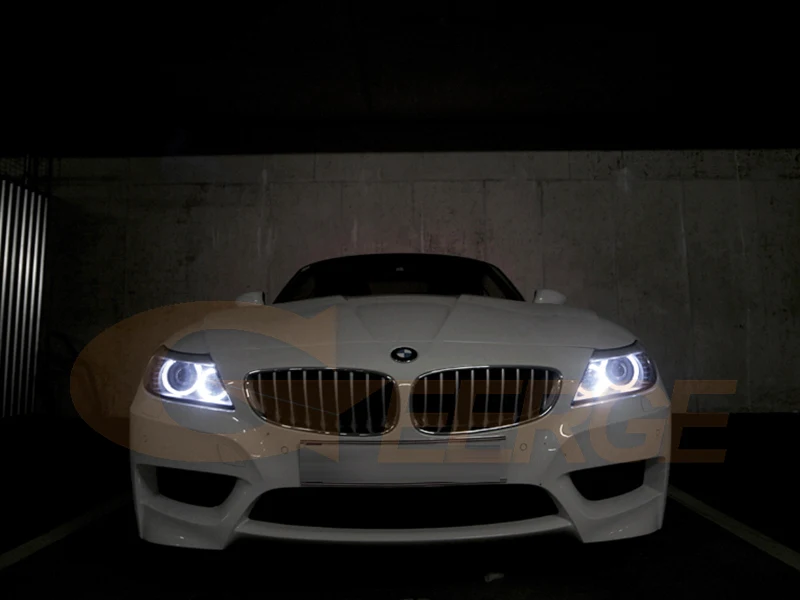 Geerge For BMW Z4 E89 Ultra Bright A/W Switchback Day Light Turn Signal SMD LED Angel Eyes Kit Halo Rings Car Accessories