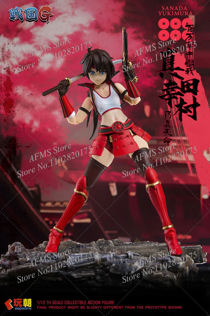 KEEPGOING 1/12 Scale Collectible Figure Sanada Yukimura Japanese Warring States Heroes 6Inch Women Soldier Anime Action Figure