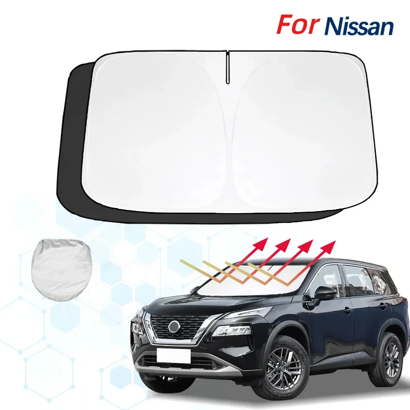 

For Nissan X-trail T32 T31 T30 33 Windshield Sun Shade Sunshade Sun Visor Protector Foldable Blocks UV Rays Keep Your Car Cooler