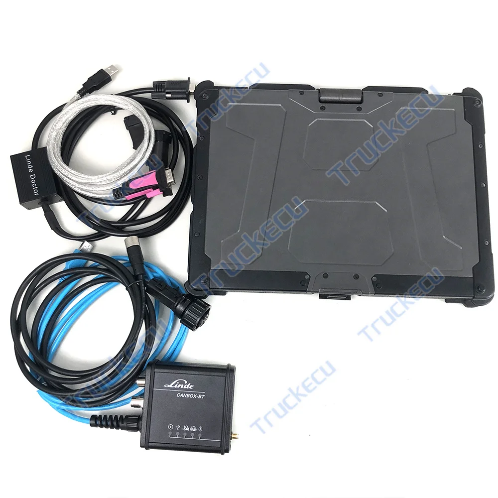 for linde bt canbox for linde doctor truck forklift diagnostic tool with laptop set software include LSG for linde pathfinder