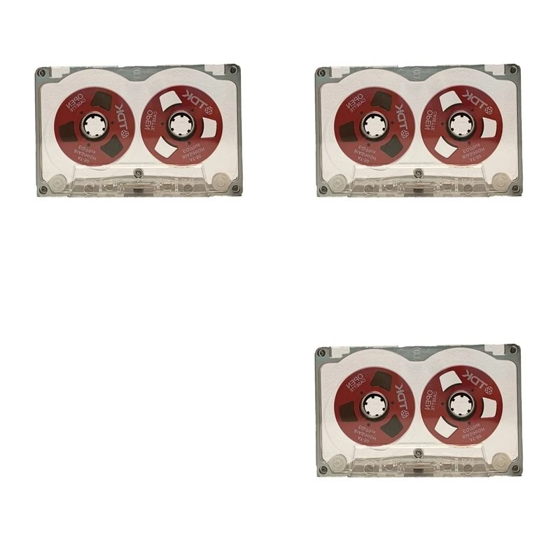 T23C 3X 55 Minute Blank Tape Disk Double-Sided Metal Small Open Disk Blank Cassette Tape Tape Disk, C