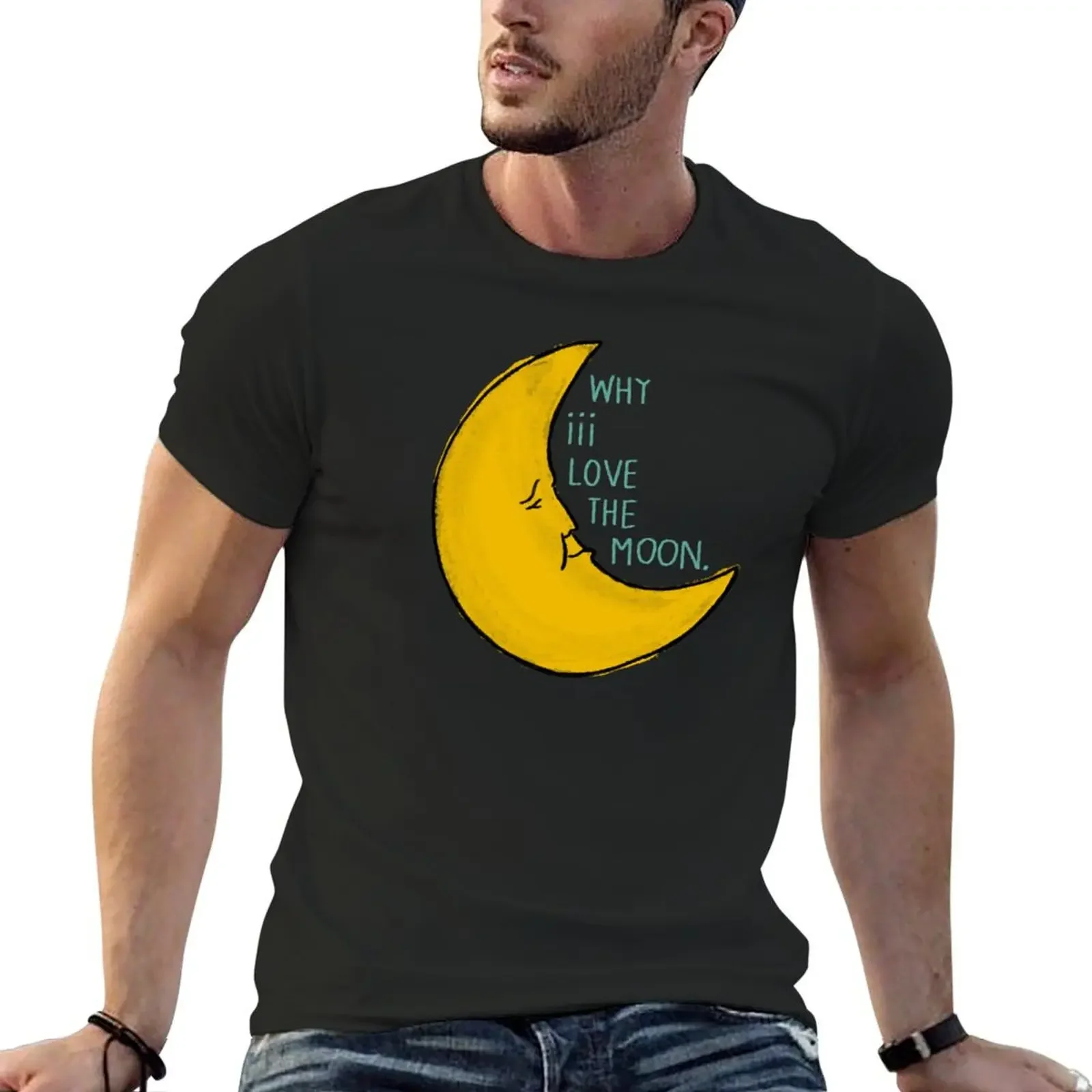 Why iii Love The Moon. - phony ppl T-Shirt graphic t shirts cute clothes for a boy T-shirt men