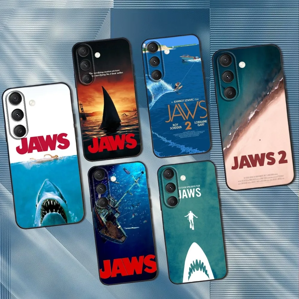 

Movie J-Jaws Phone Case For Samsung S25,S24,S23,S22,S21,S20,S10,Ultra,Plus,Lite,FE,Soft Silicone Black Cover