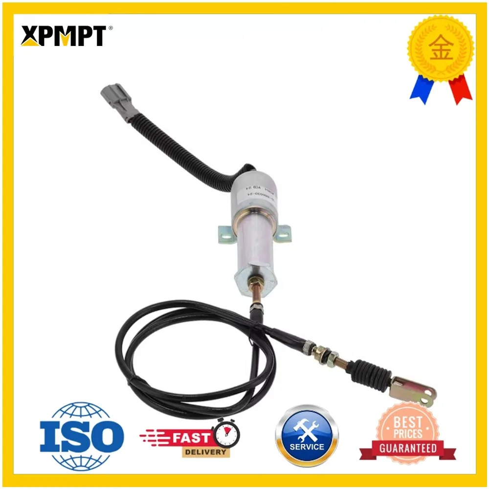 11N6-666030 11N6666030 Flameout Solenoid Valve for R210-5 R210-7 Excavator Accessories  Construction Machinery Parts New