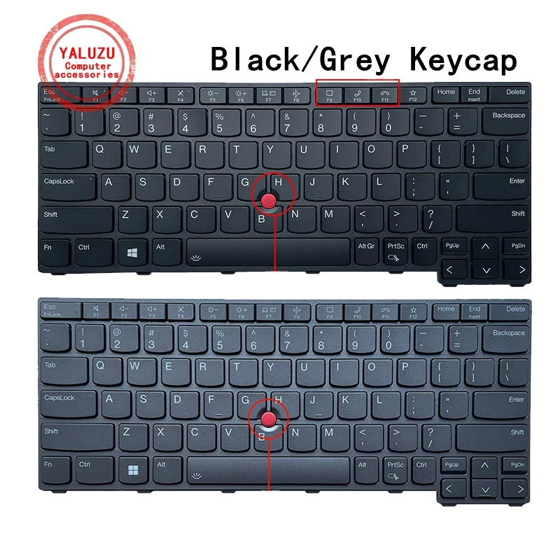 Teclado dos Eua para Lenovo Laptop Inglês X13 Yoga Gen2 X13 Yoga Gen3 X13 Yoga Gen4 Thinkpad X13 Gen Tp00131a L14 Gen2 Gen3 Gen4