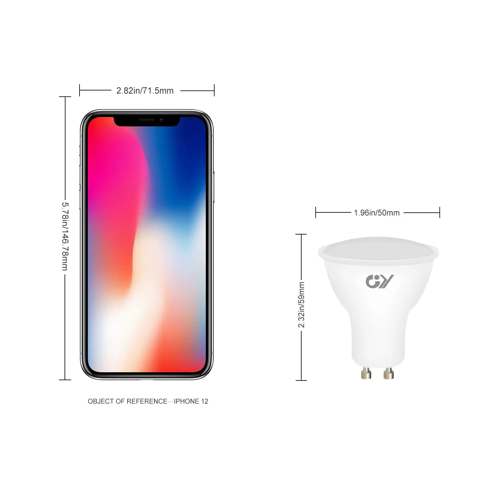 GY GU10 LED لمبة عكس الضوء 7W 600lm لاستبدال أضواء الهالوجين 70W مع 120 °   زاوية شعاع