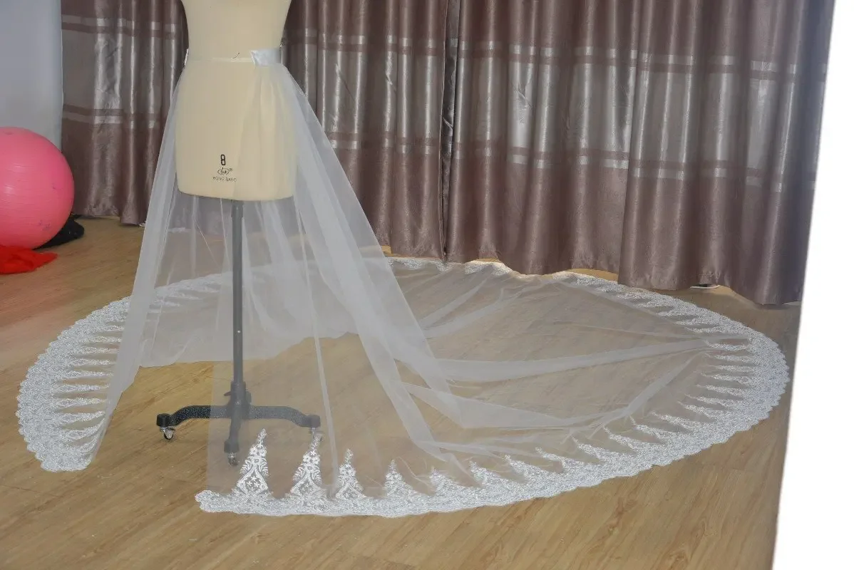 

Removable bridal dress overskirt, Tulle Lace edge skirt, Ball Gown skirt, Church train skirt, Bridal skirts