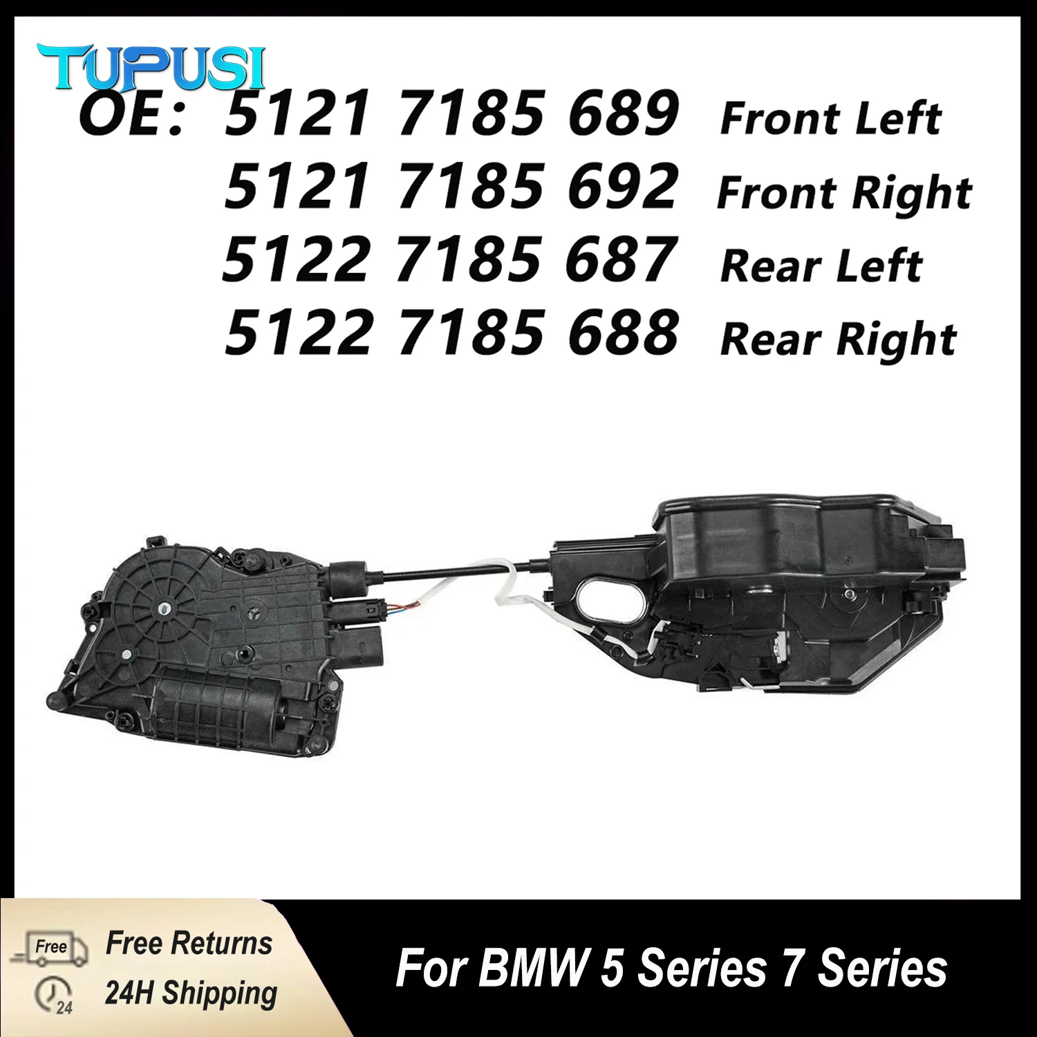 

New For BMW 5 7 Series F01 F02 F18 F11 F10 Door Lock Actuator Soft Close System 51217185689 51217185692 51227185687