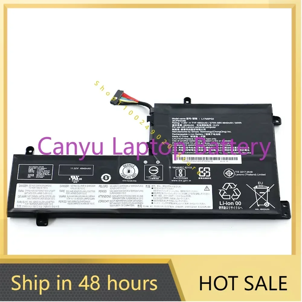 2024 L17C3PG2   For Lenovo L17C3PG1 L17M3PG3 L17L3PG1 L17M3PG2 L17M3PG1 Y530-15ICH Y540-15IRH Y740 Y7000 2019 New Laptop battery