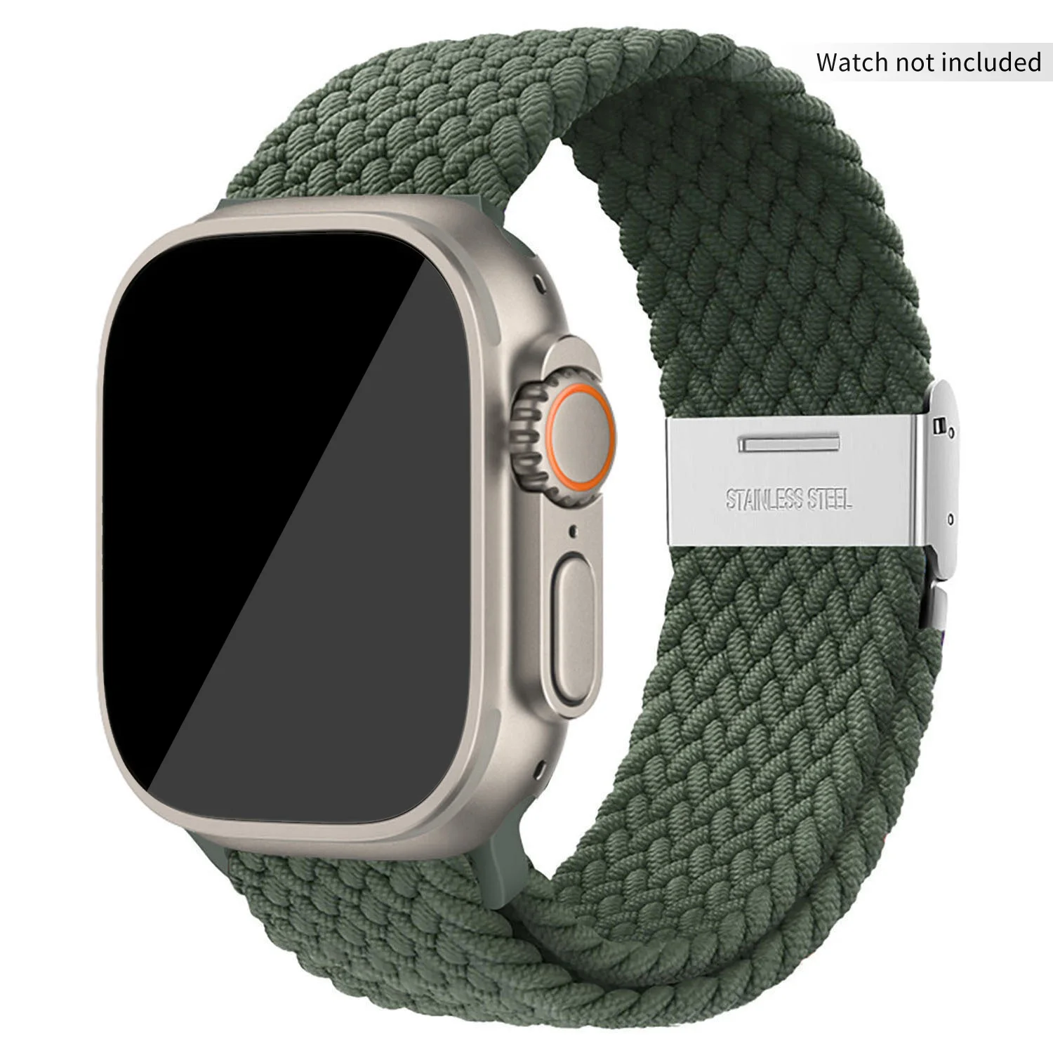 Loop Nylon Weave Band for Apple Watch 49mm 46mm 45mm 44mm 42mm 41/40mm Strap iWatch Ultra 2 SE 10 9 8 7 6 5 4 3 Bracelet