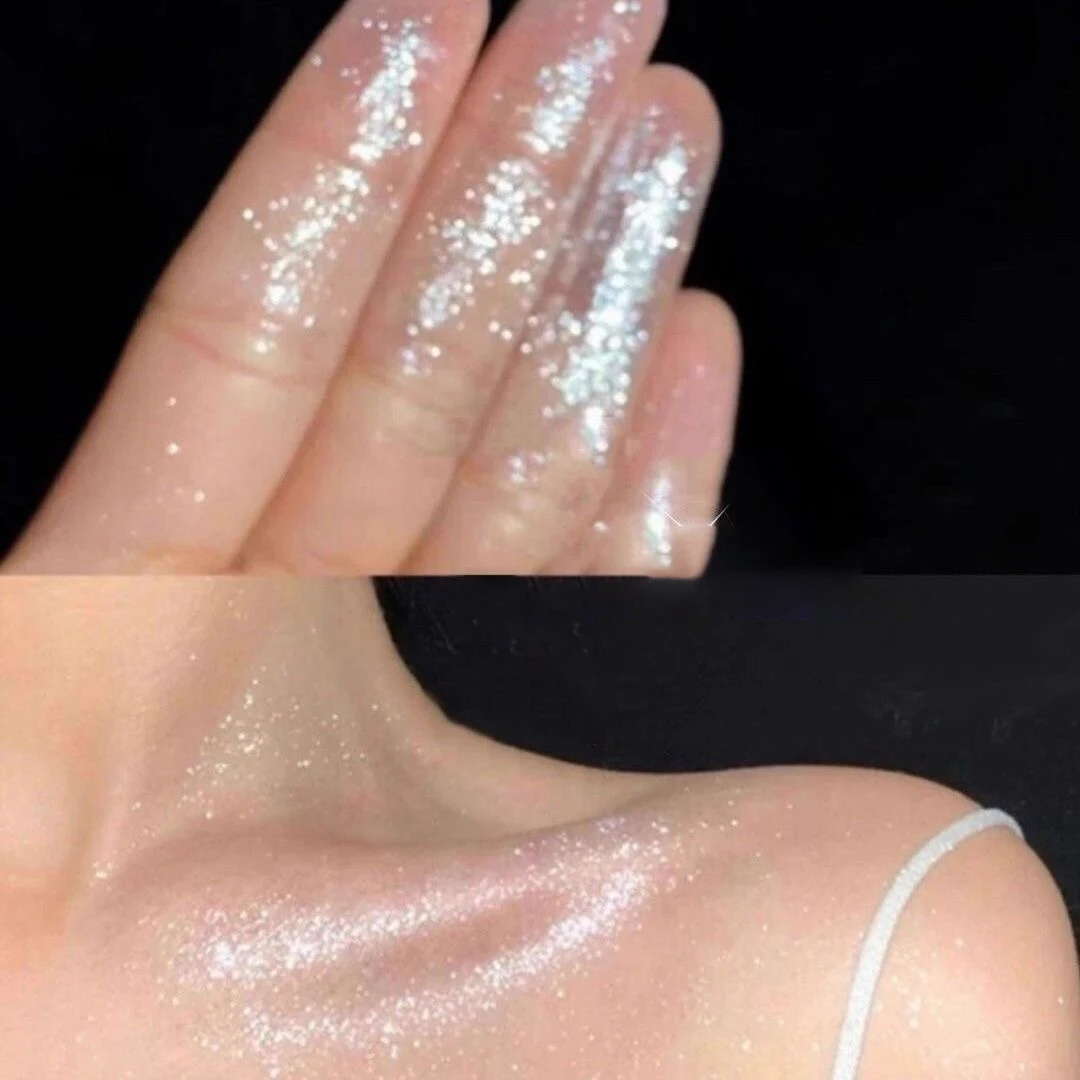 Glitzer-Feen-Highlighter-Puder für Bräute, Hochzeits-Highlighter, Hochglanz-Puder, Körperglitzer, Loses Puder, Funkelndes Party-Make-up – Detail 4