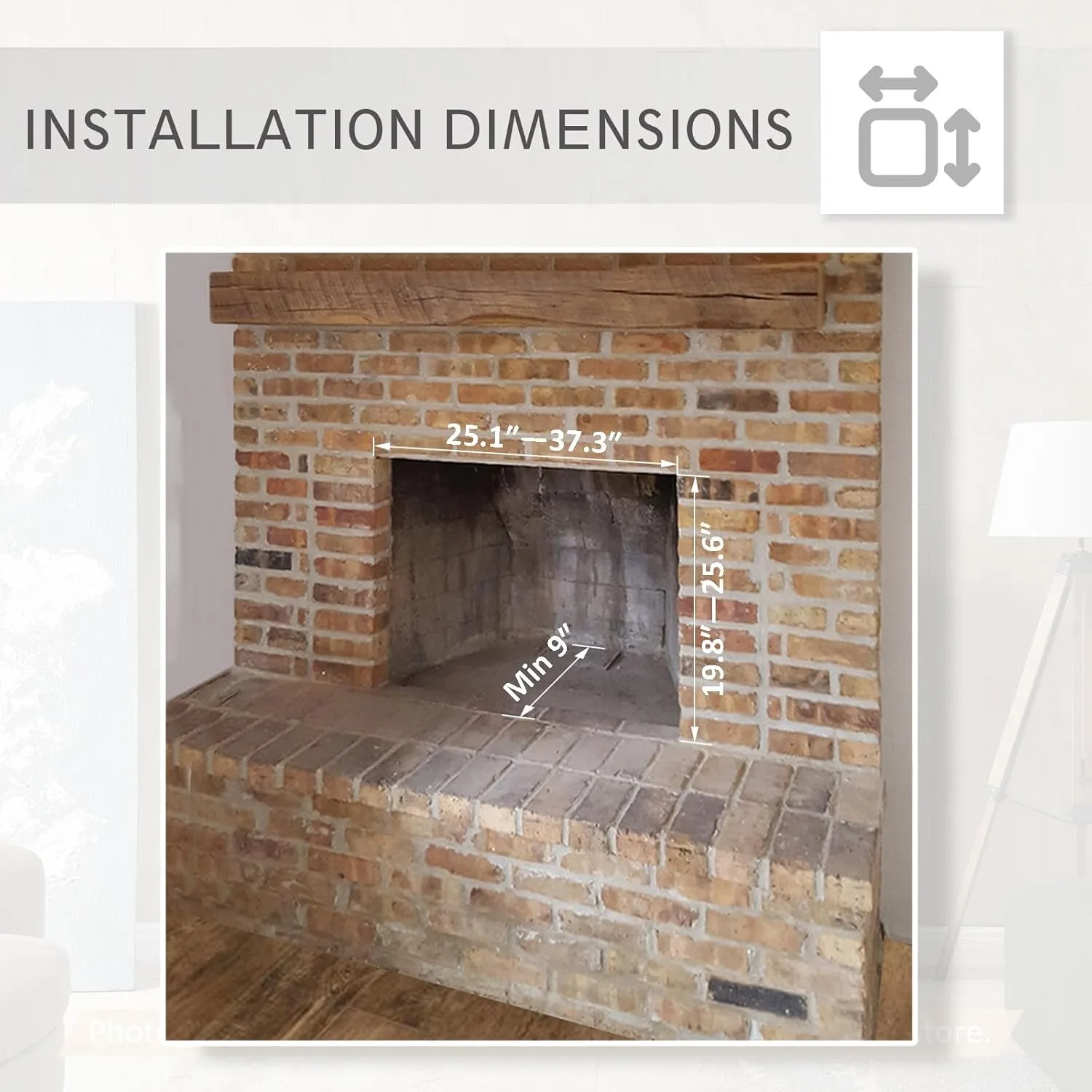 28 بوصة مع مجموعة أدوات التشذيب، مدفأة كهربائية، سخان الموقد 750/1500 وات، صوت تكسير النار، سرعة لهب قابلة للتعديل