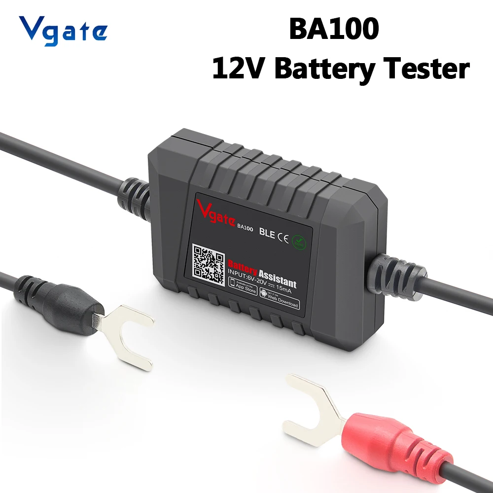 

Vgate BA100 12V Car Battery Tester Monitor Bluetooth 4.0 For Android IOS Automotive Circuit Analyzer Tester