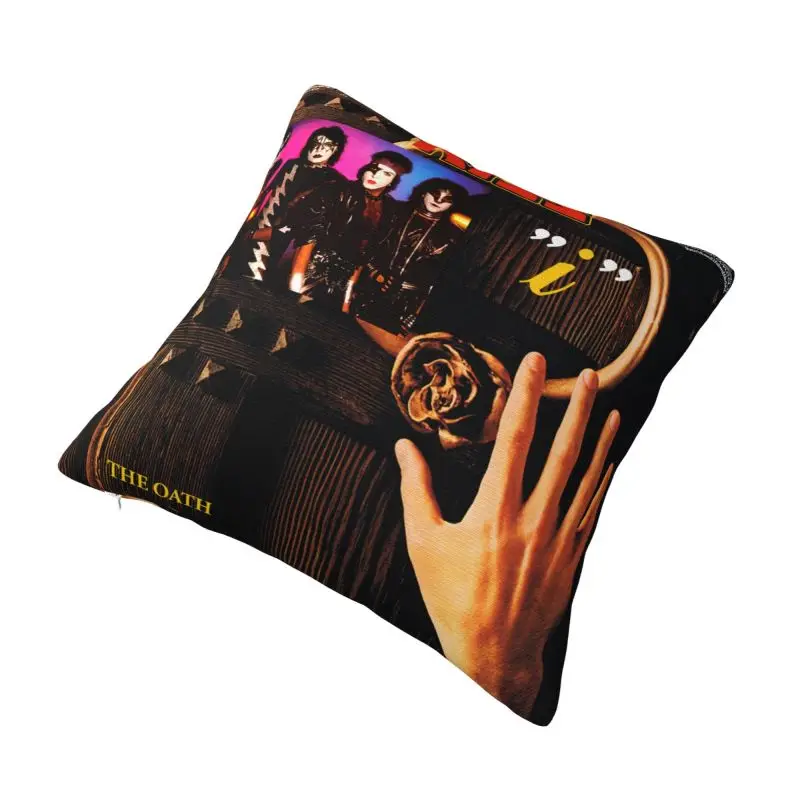 Custom Kiss Rock Roll Cushion Covers Gorgeous Metal Heavy Band Velvet Luxury Pillow Cases