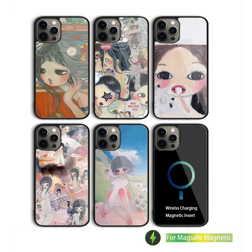 A-Aya Takano Japanese painter Phone Case For iPhone 16,15,14,13,12,11,Plus,Pro,Max Mini Magsafe Magnetic Wireless Charging