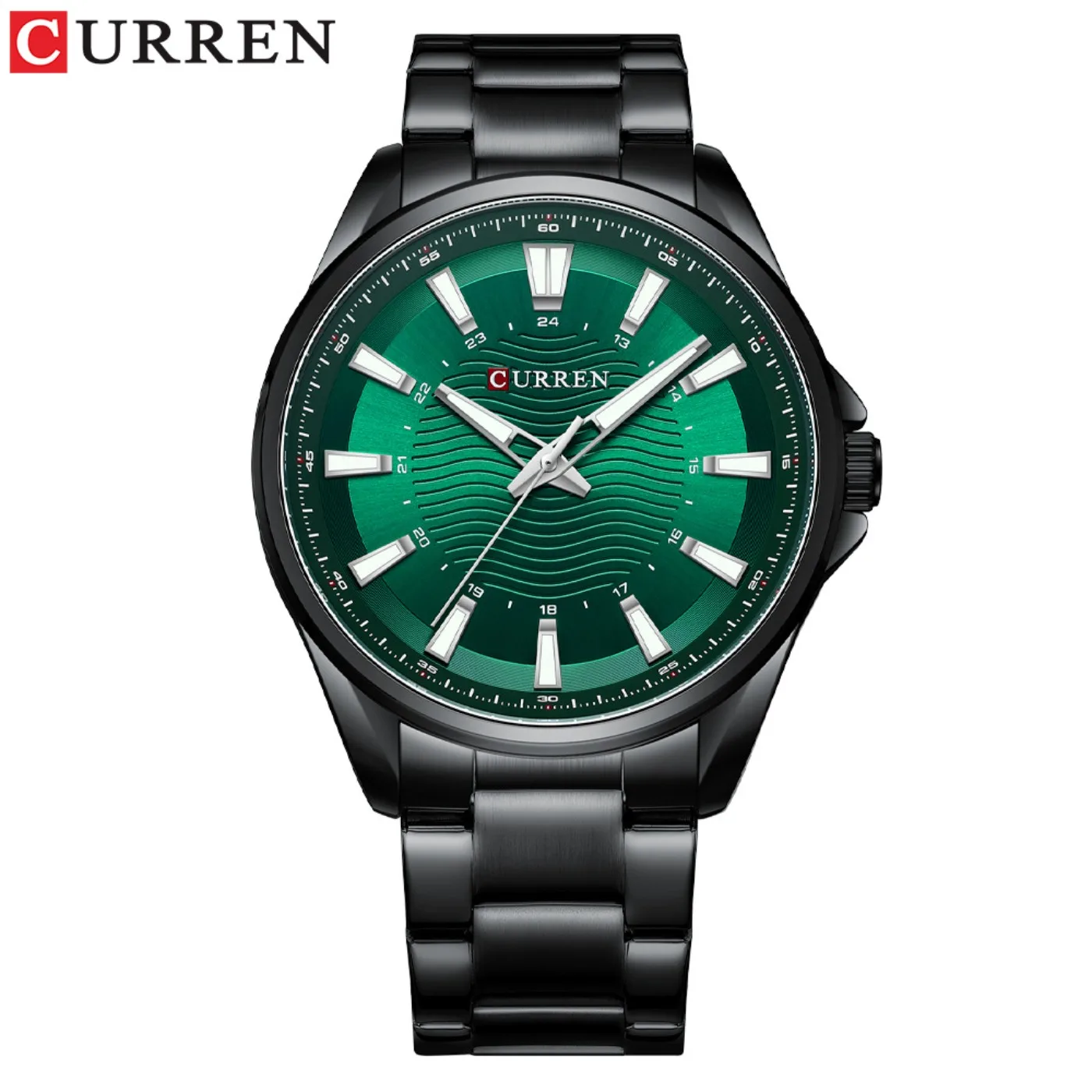 CURREN Classic Simple Stainless Steel Quartz Wristwatches Fashion Brand Men's Watches with Luminous Hands Gifts