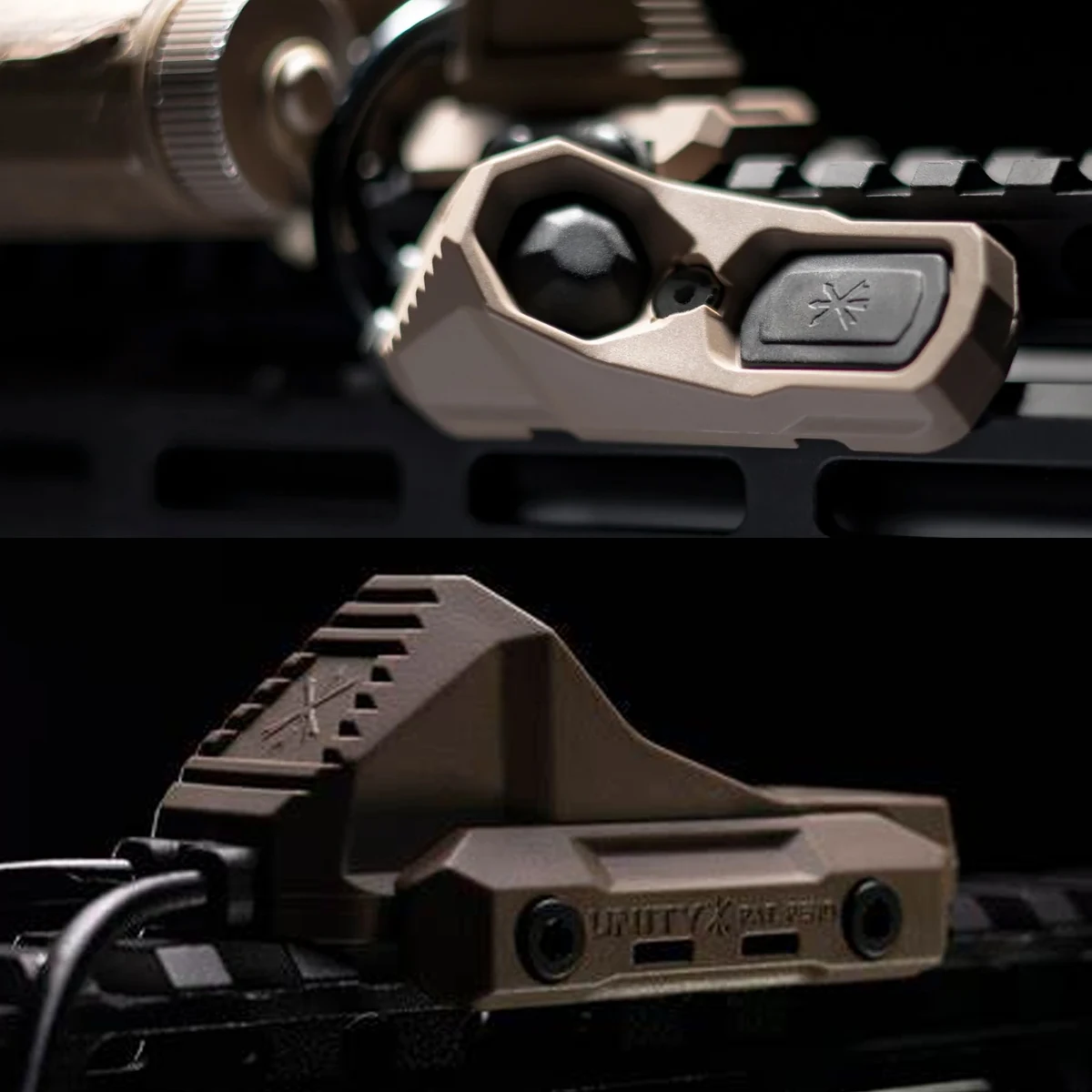 Tactical UNITY AXON Flashlight Scout Light Switch Crane Single Cable Version For 20mm Picatinny Rail M-lok Keymod Accessories