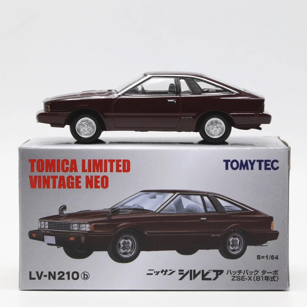 TOMY 닛산 실비아 터보 ZSE-X, 다이캐스트 합금 자동차 모델 컬렉션, 선물 전시, 1:64, TLV N210b