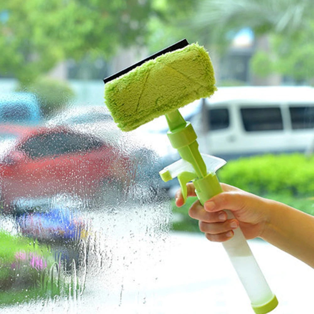 

Multifunctional Window Glass Cleaning Brush With spray bottle/Soft Glass Scraper Glass Cleaner Household Washing Cleaning Tool