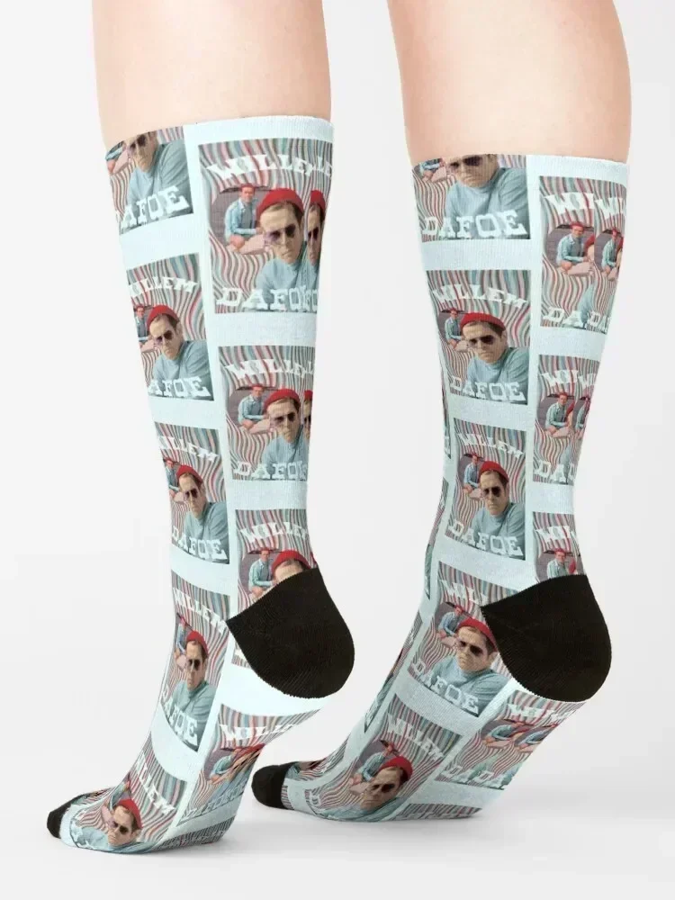 Vintage Bootleg Willem Dafoe Set Socken transparente Wintergeschenke Cartoon warme Wintersocken für Männer Frauen