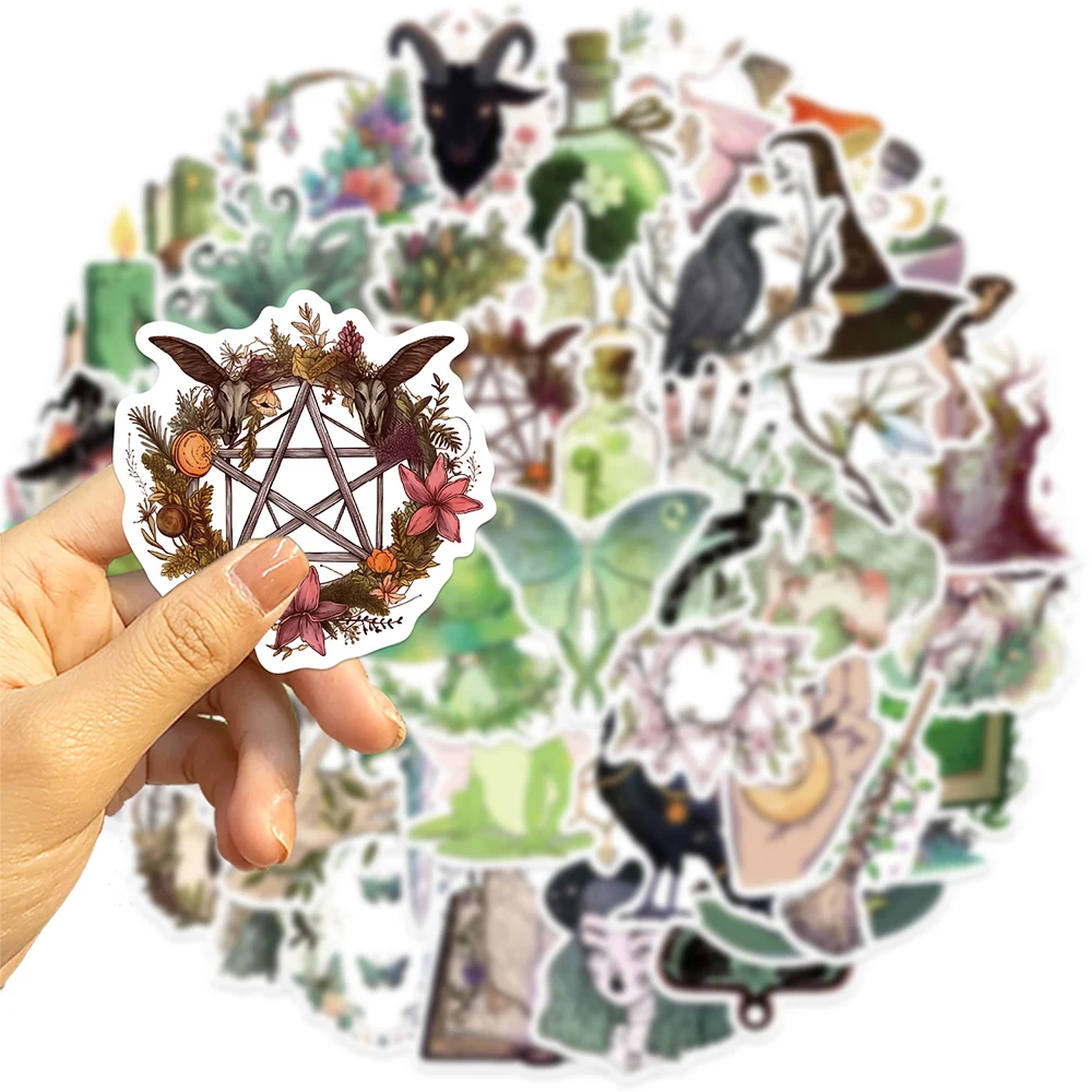 10/30/50PCS Kawaii Forest Witch Decoration Scrapbooking PVC Sticker Aesthetic Korean Stationery School Supplies for Kids image 4