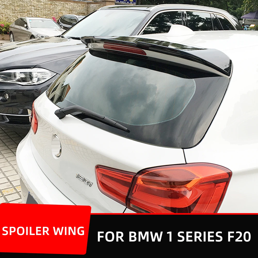 For BMW 1 Series F20 F21 116i 120i 118i M135i Carbon Fiber Printing ABS Plastic Rear Roof Wings Spoiler Tuning Accessories Part