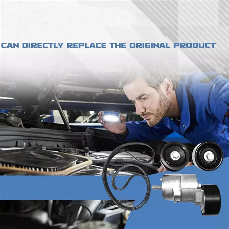 

A42M-1Set Натяжитель ремня и натяжной шкив, комплект V-образного ремня для Hyundai Kia 2,0 2,4 L4 06-15 25281-25000 25212-2G760 2528725110