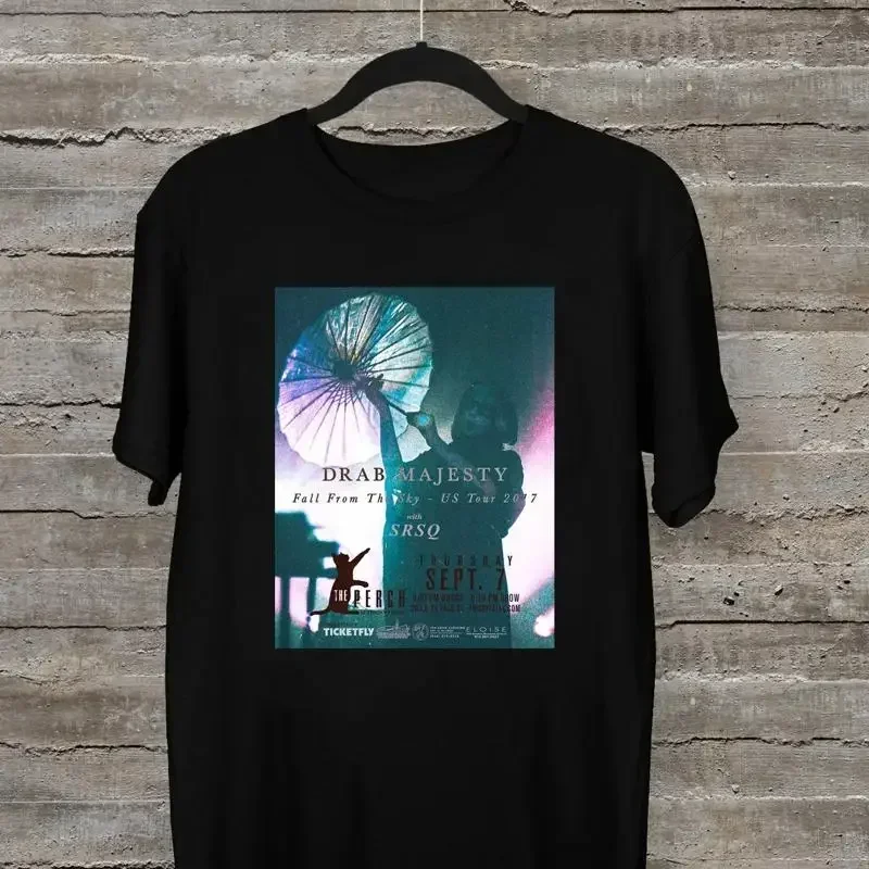 Nouveau t-shirt noir Drab Majesty, toutes tailles