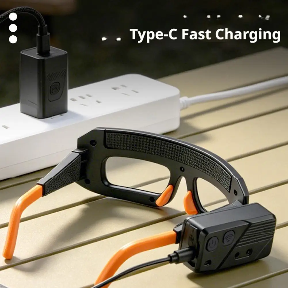 Induction Charging Model Eye Protection Lens Light Multifunctional Car Maintenance Work Light Lighting Glasses Windproof Light