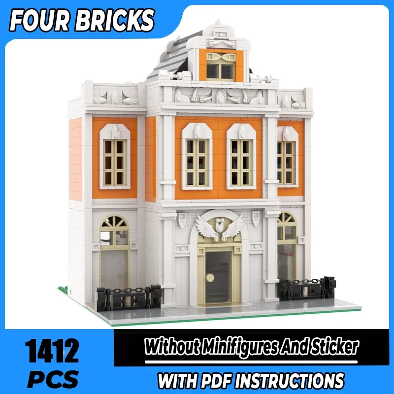 

Moc строительные блоки городской зал модульные здания технология модульные кирпичи модель подарки рождественские игрушки наборы «сделай сам» сборка