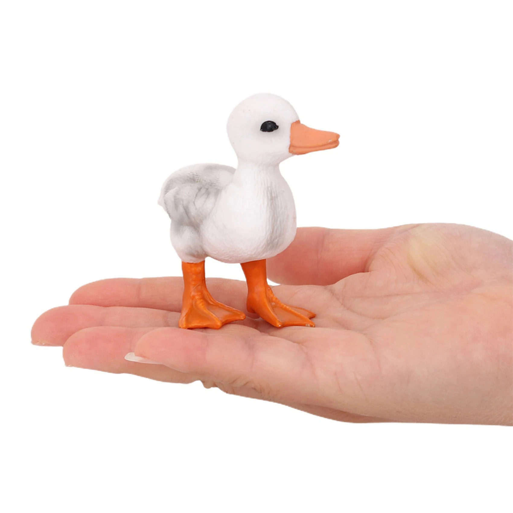 Farm Ducks Realistic Animal Figurines Duckling Little Duck Animal Figures for Children's Party Favors Toys YellowJAS