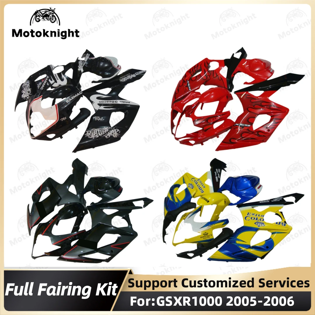 For GSXR1000 05 06 GSX-R1000 K5 2005 2006 fairing fit Motorcycle Bodywork Set Injection Mold ABS Plastics Full Fairings Kit zxmt