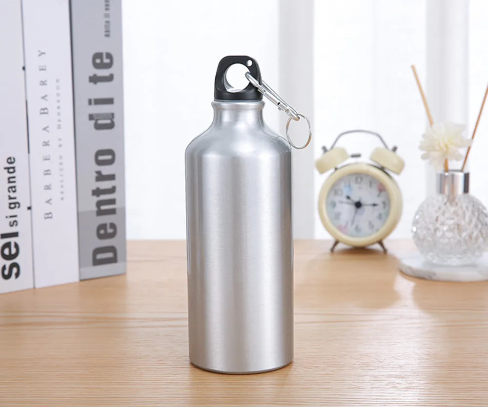 Sublimation Blank Aluminum Water Bottle Portable Drink Bottle, Travel Sport, Outdoor Bicycle, 500 ml, 600 ml, 750ml