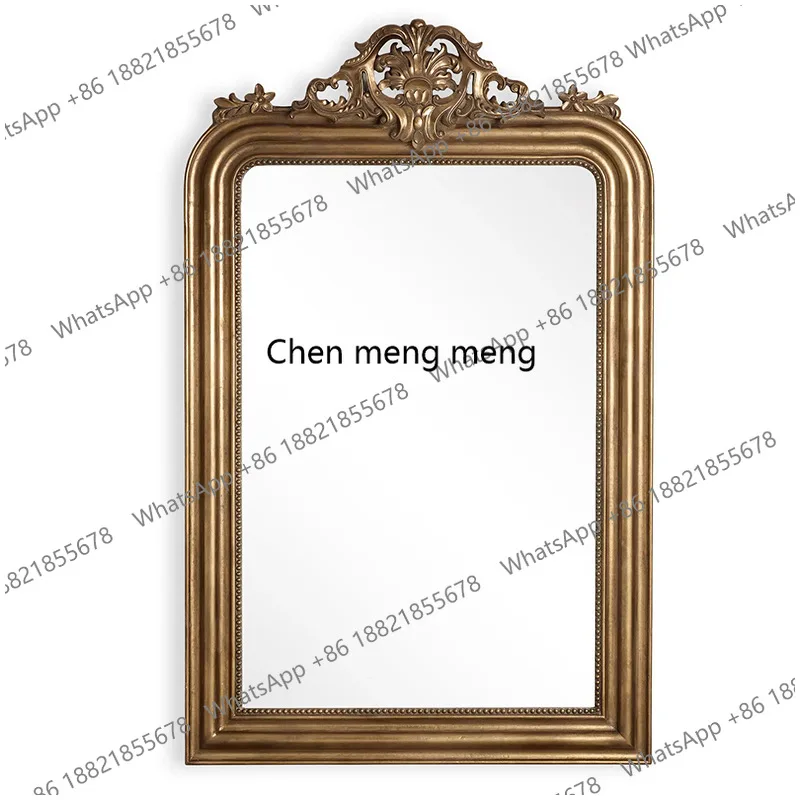 

European retro floor-to-ceiling home living room decoration carved French bedroom cloakroom full-length mirror