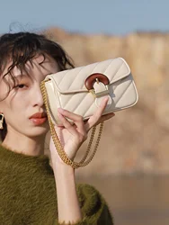 2024 New Trendy Luxury Summer Women's Bag Versatile Embroidered Thread Chain Design Sense Crossbody Mini Bag