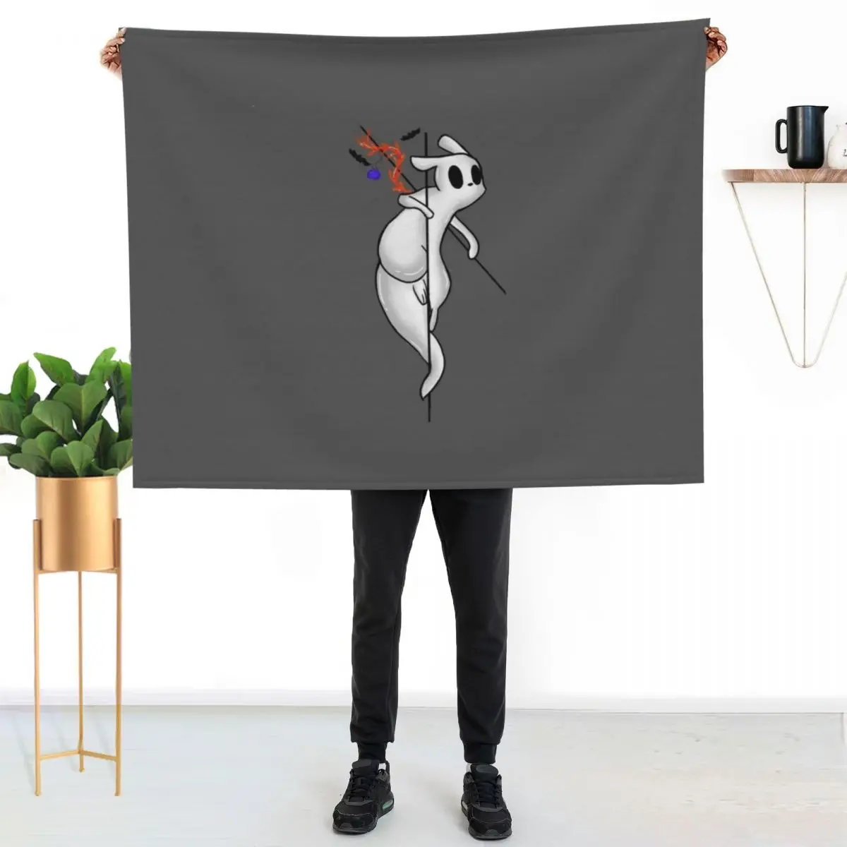

Slug Cat Rainworld Throw Blanket Ultra Plush Cozy Blanket for Napping Sleeping
