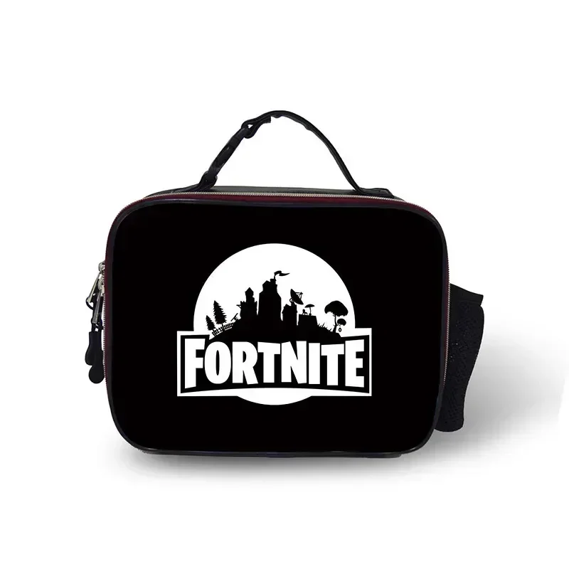 Fortnite Leather Thermal Insulated Lunch Bag Insulated Bento Bag Meal Container Insulated