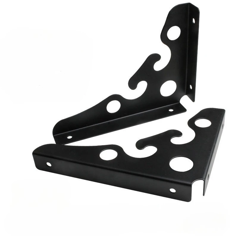 90 Degree Right Angle Iron Triangle Bracket Wall Mounted Shelf Support Partition L Board Holder Fixed Angle Iron Support Frame
