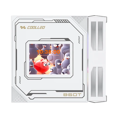 Imagen 2 del producto COOLLEO B60T LCD 6 torres gemelas de tubo de calor y enfriador de CPU de doble ventilador equipado con radiador refrigerado por aire de pantalla personalizada de alta definición