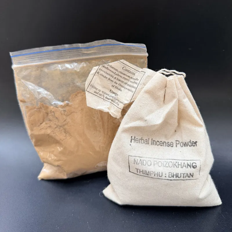 100g Bhutan Purification Incense Powder Temple Worship Study Rooms Office Meditation Promotes Sleep Removes Odors Purifies Air