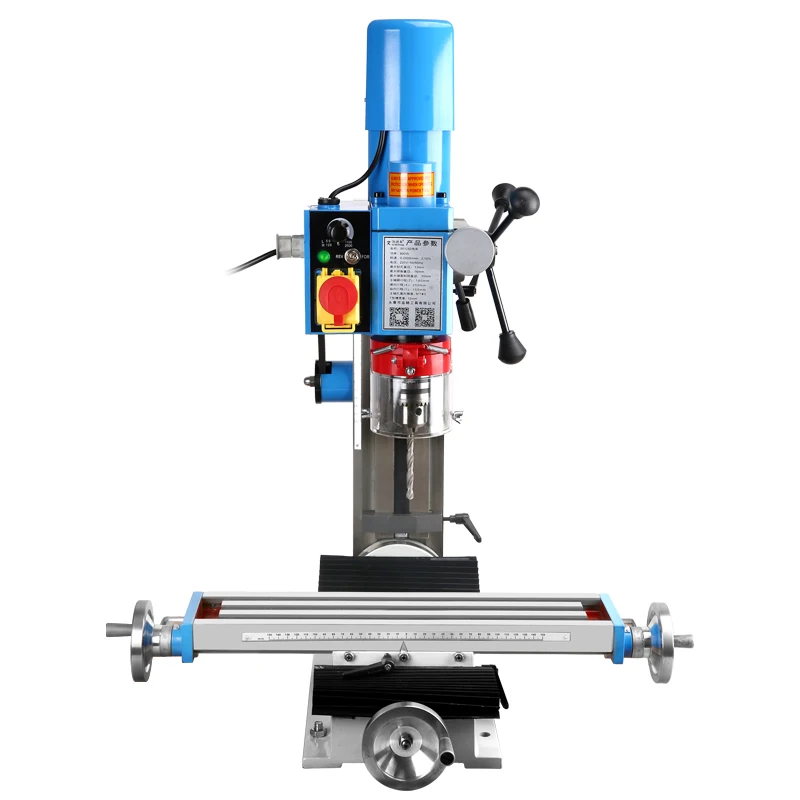 Mini High-Speed Manual Wood & Metal Milling Drill Press Universal Horizontal Auger for Borehole Drilling & Bench Drill Machine