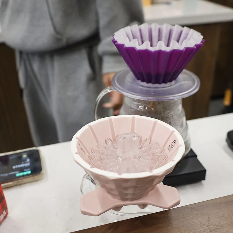 Hand-brewed Coffee Filter Cup Paper Presser Cone-shaped Mountain for V-shaped Origami Filter Cup Paper Dual-use Paperweight