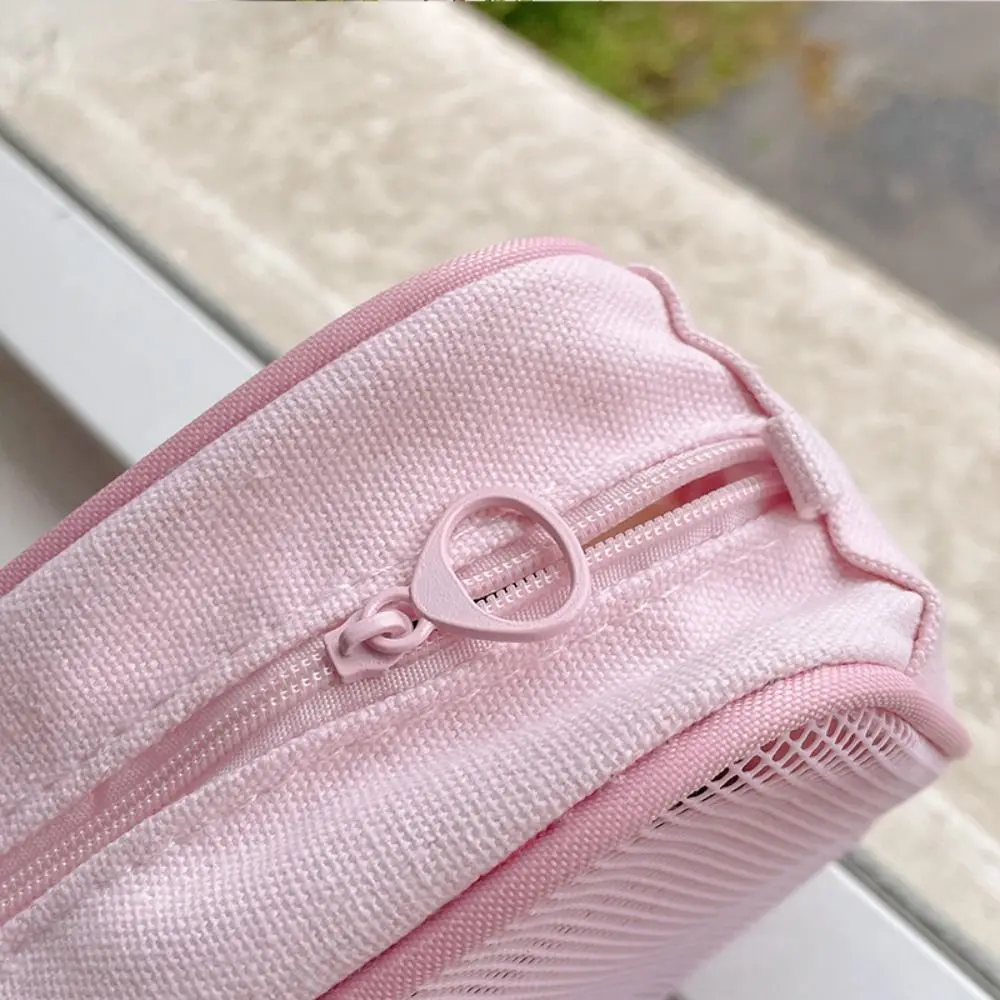 Bag Skin Care Storage Bag Student Stationery Bag Women Cosmetic Bag DIY Shoulder Bag Mesh Cosmetic Bag Korean Storage Bag